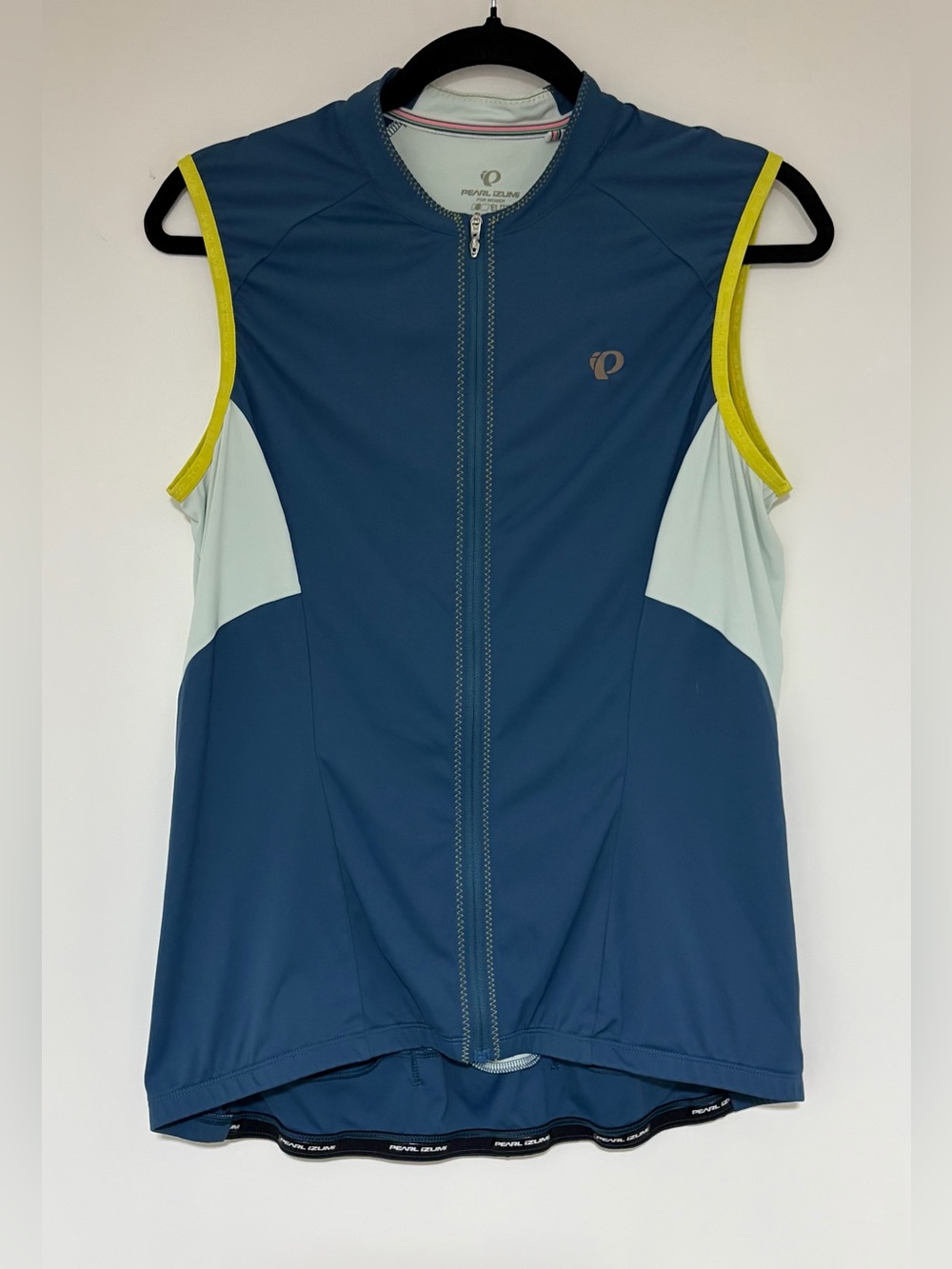 Pearl Izumi Women’s Blue Steele Elite Escape Sleeveless Road Jersey Size XL